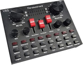 V8S Live Streaming Sound Adapter – High-Quality Audio Interface for Phones and Lap Microphones